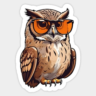 The Hip Owl Sticker